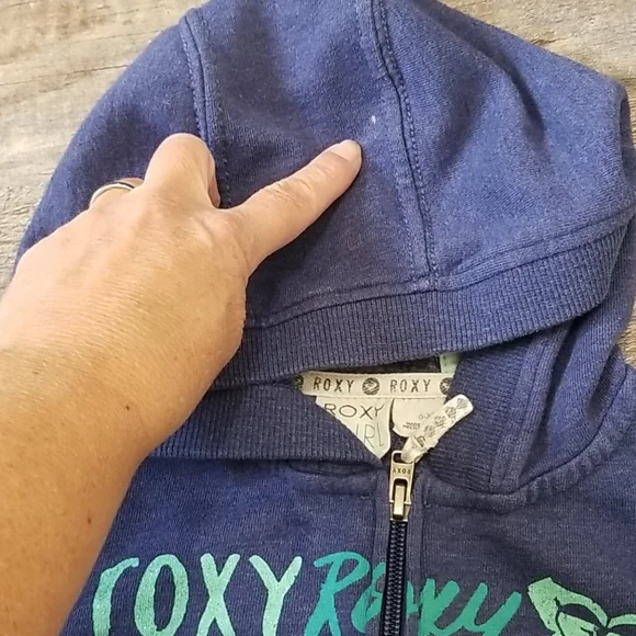 ROXY Girls FULL ZIP HOODIE XS - Picture 11 of 11